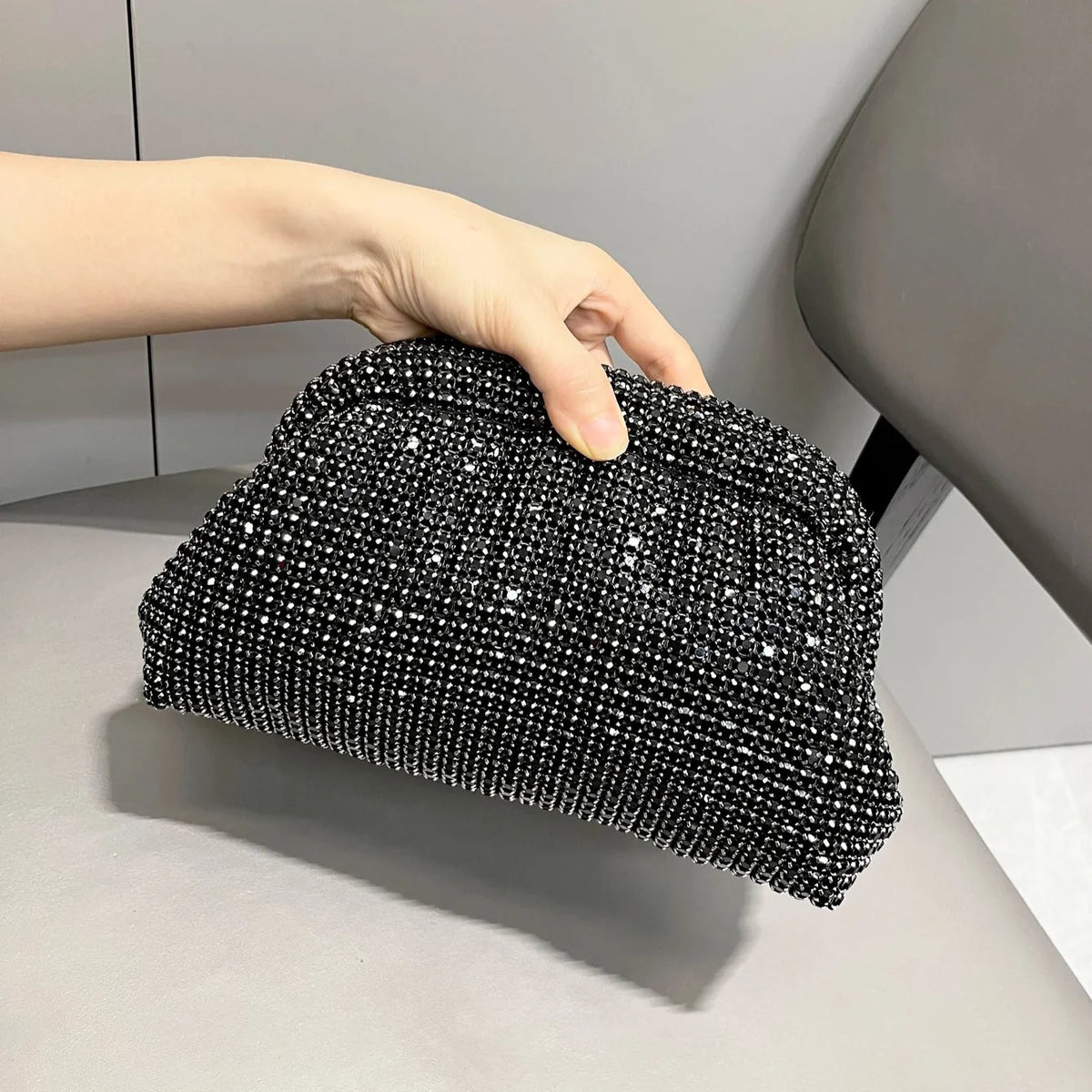 Sparkling Rhinestone Clutch Bag