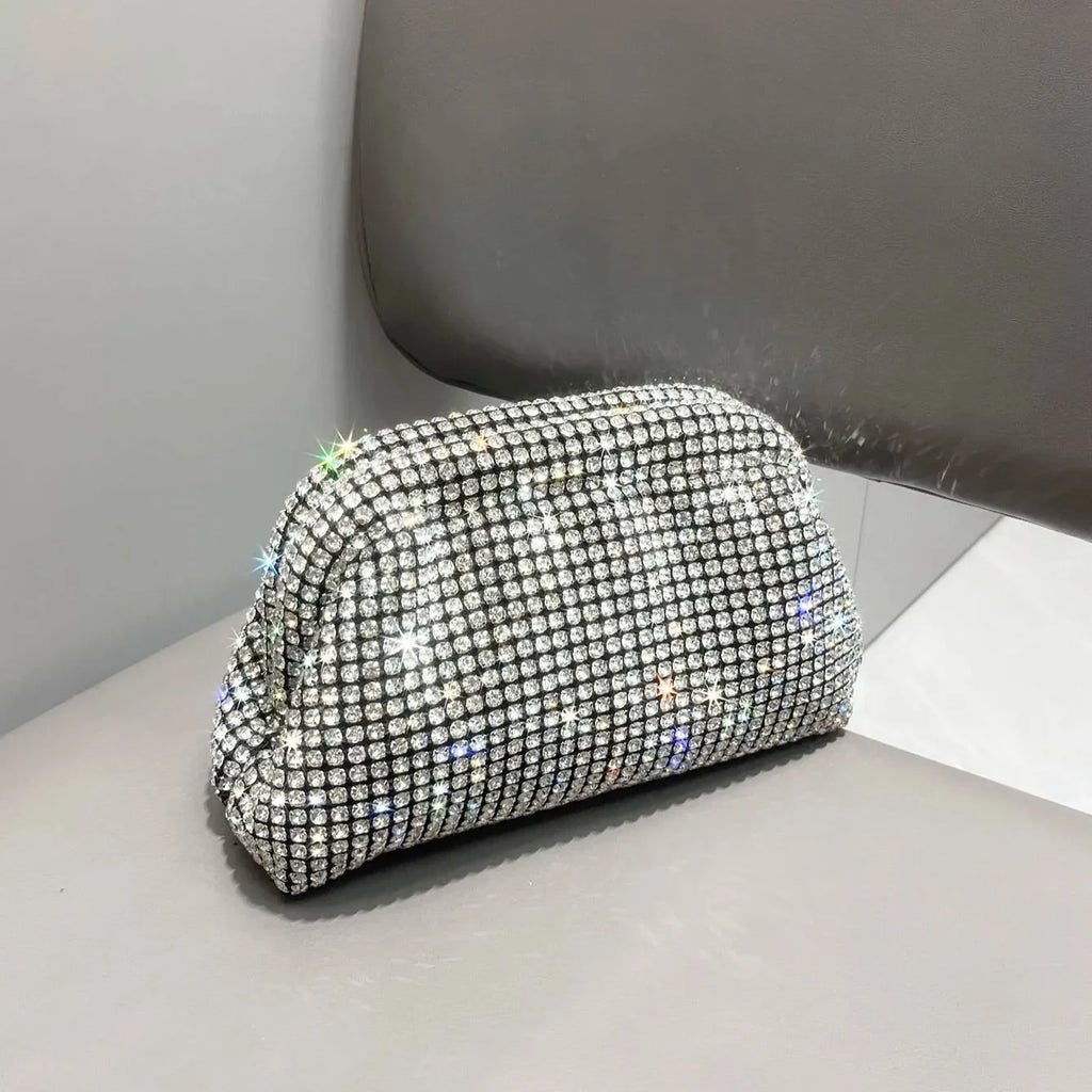 Sparkling Rhinestone Clutch Bag