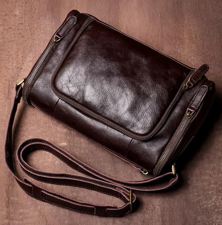 Premium Rugged Leather Shoulder Bag