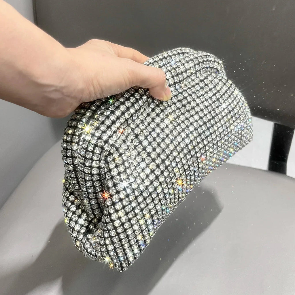 Sparkling Rhinestone Clutch Bag