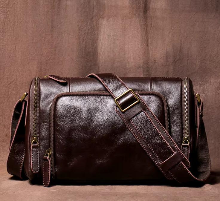 Premium Rugged Leather Shoulder Bag