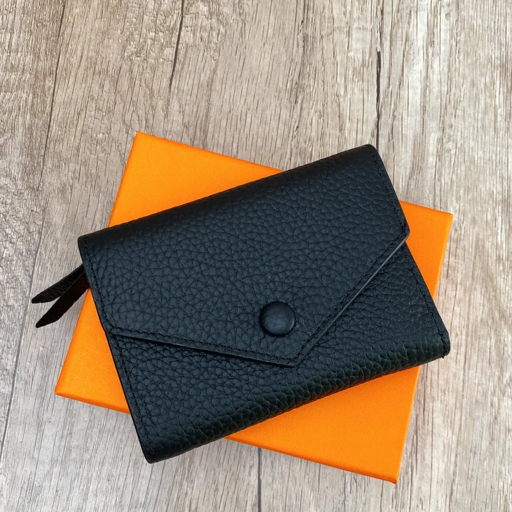 Premium Leather Coin & Card Wallet for Everyday Convenience