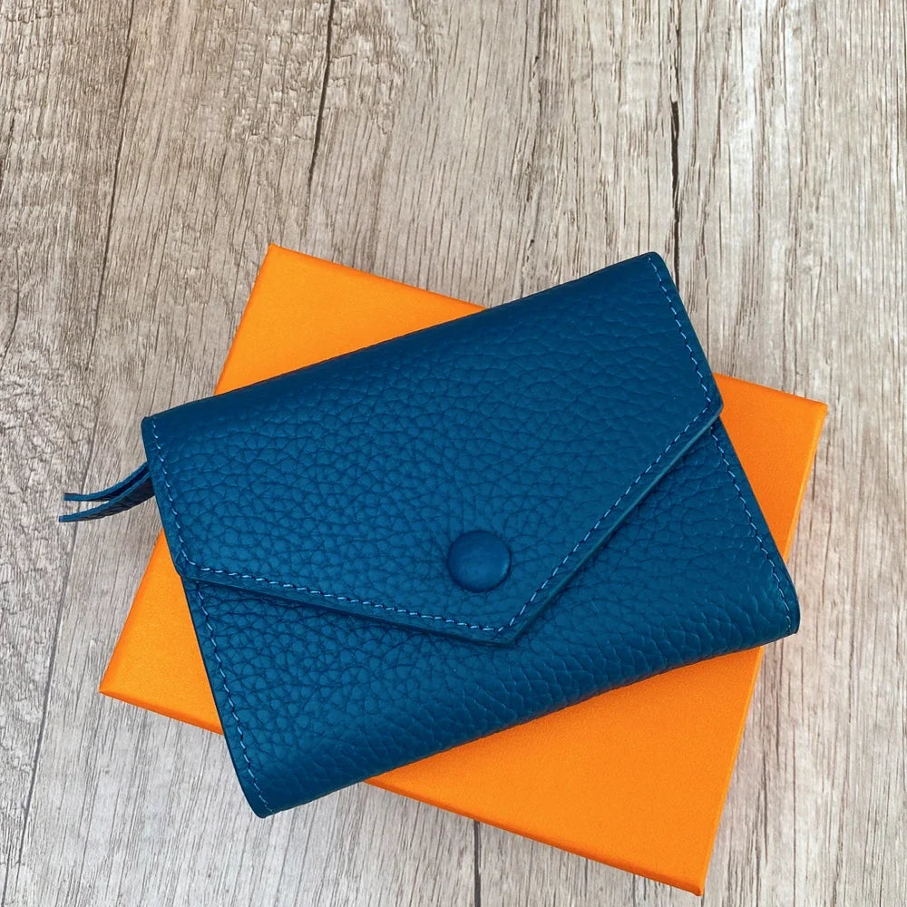 Premium Leather Coin & Card Wallet for Everyday Convenience