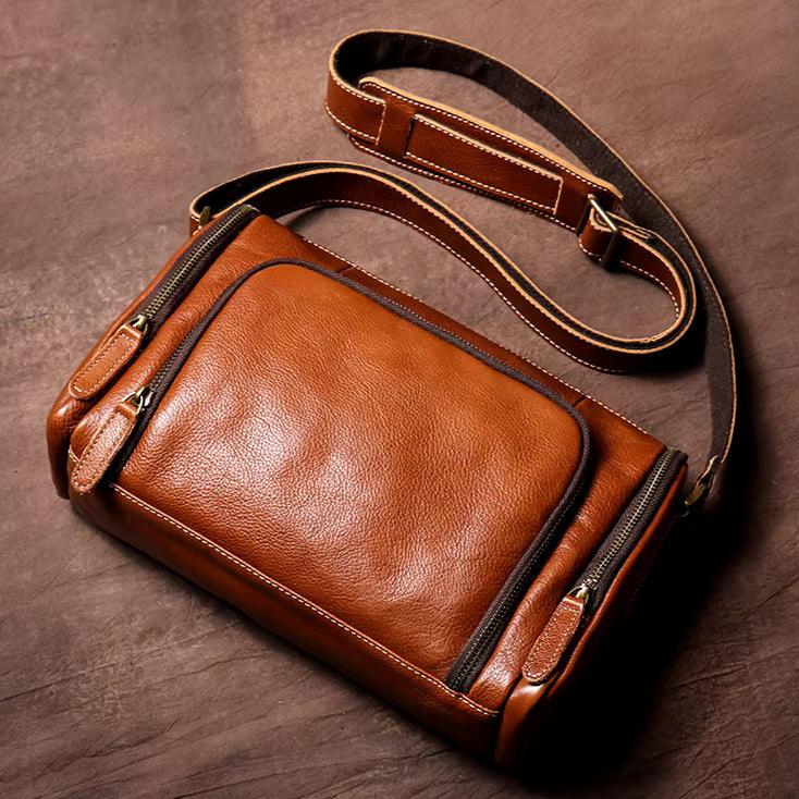 Premium Rugged Leather Shoulder Bag