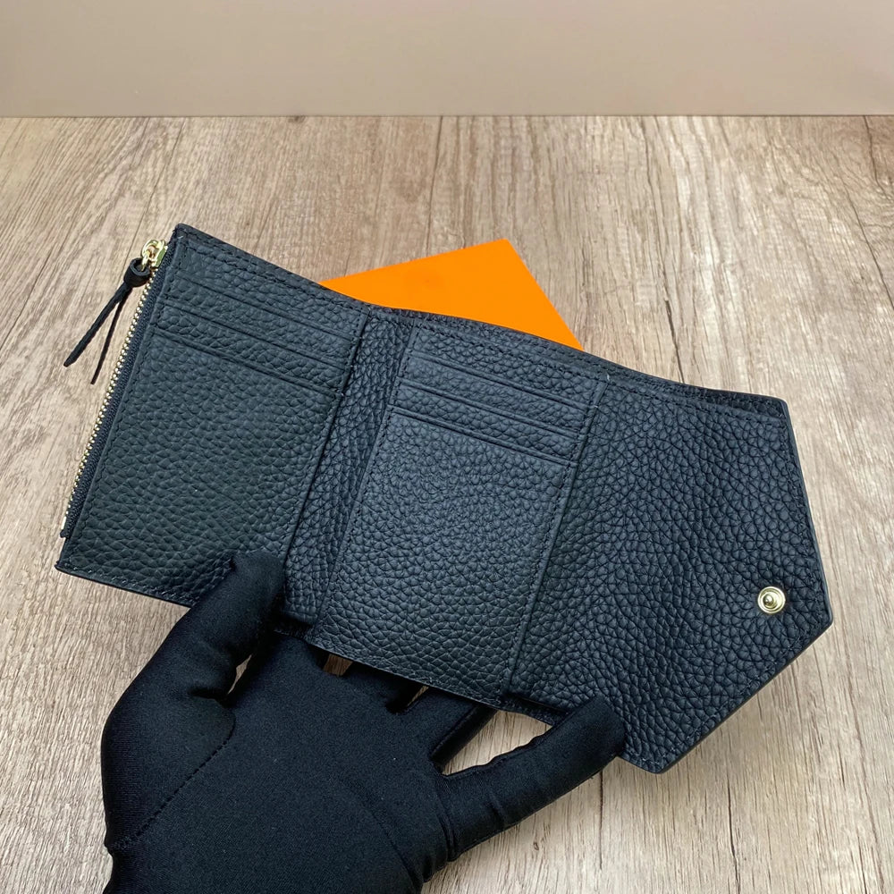 Premium Leather Coin & Card Wallet for Everyday Convenience