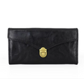 Vintage Leather Push-Lock Wallet