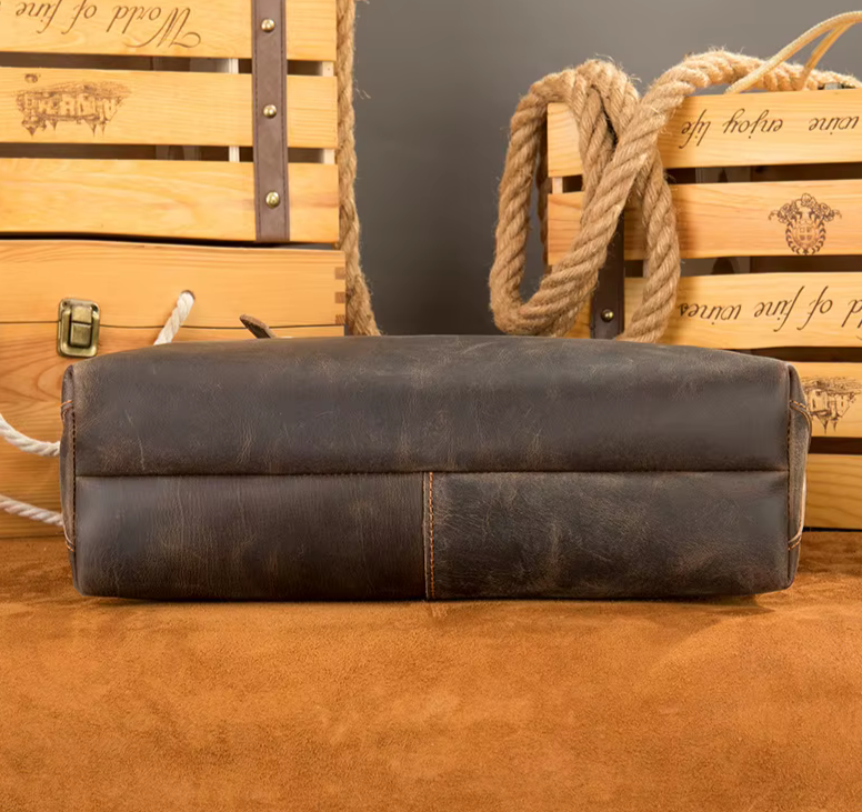Timeless Vintage Leather Tote Bag