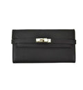 Elegant Leather Toggle Wallet