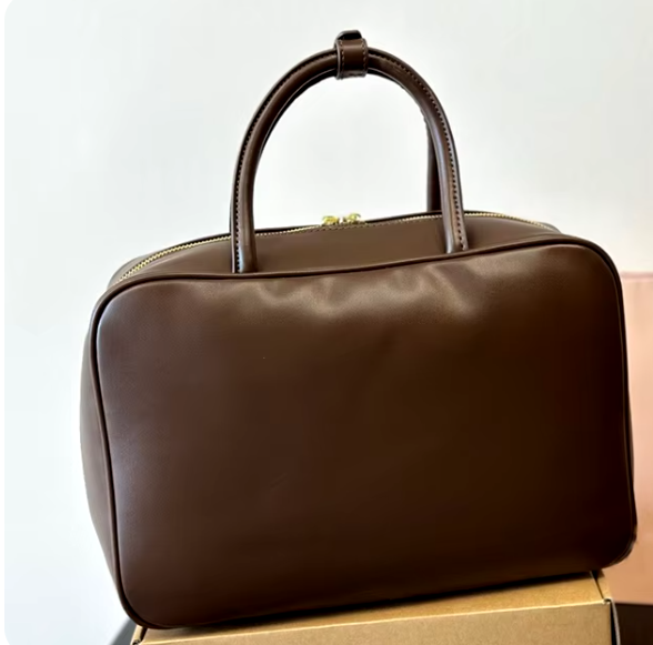 Premium Full-Grain Leather Satchel Bag