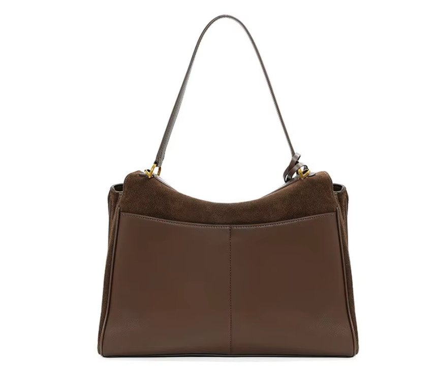 Stylish Suede Cowhide Leather Shoulder Bag