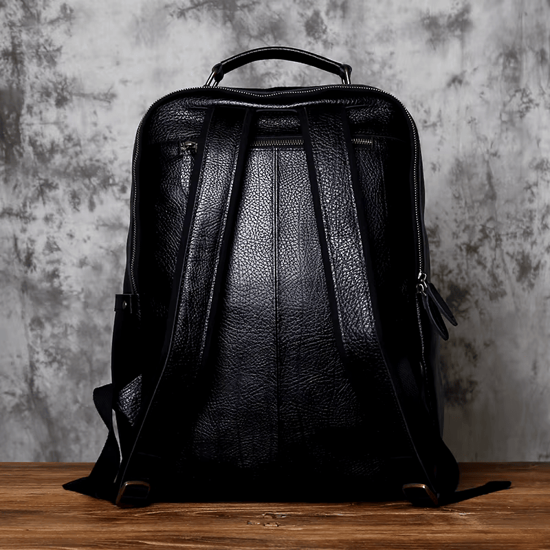 Vintage Genuine Cowhide Leather Backpack