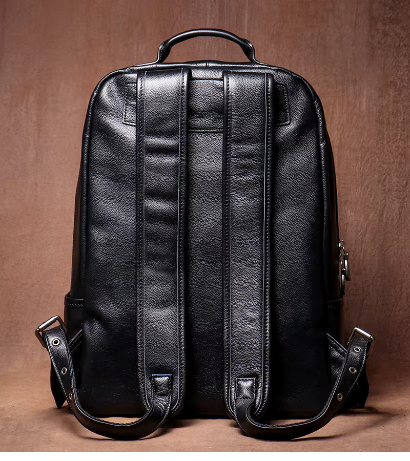 Vintage Distressed Leather Rucksack