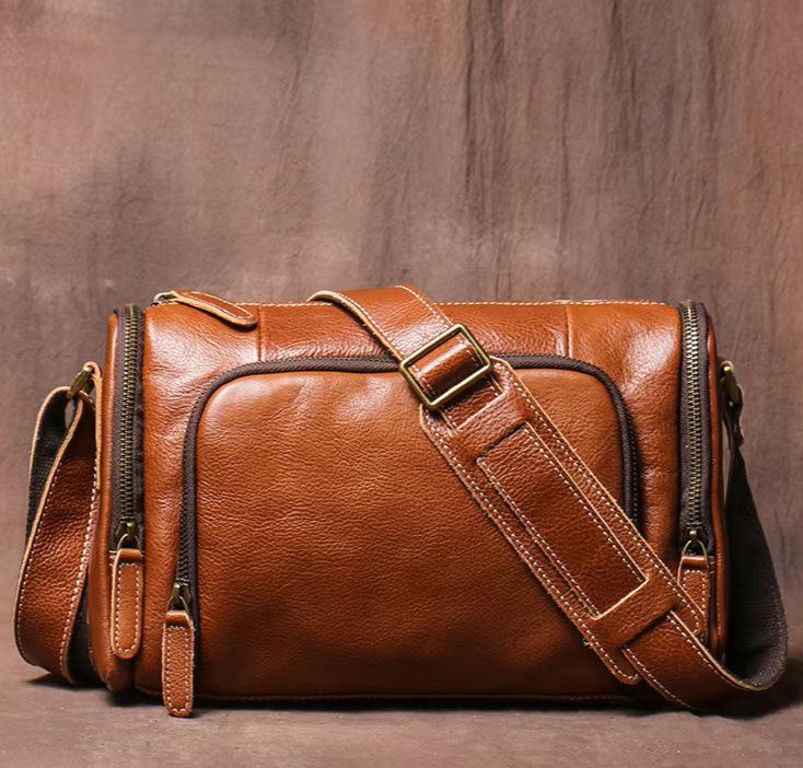 Premium Rugged Leather Shoulder Bag