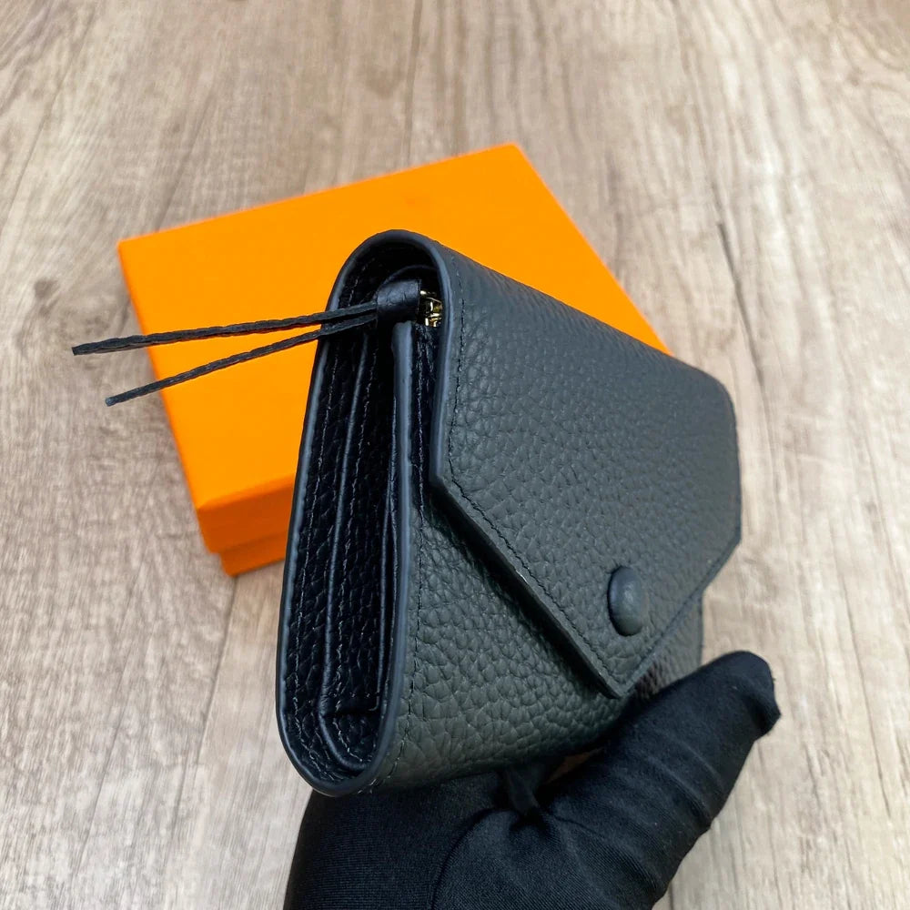 Premium Leather Coin & Card Wallet for Everyday Convenience