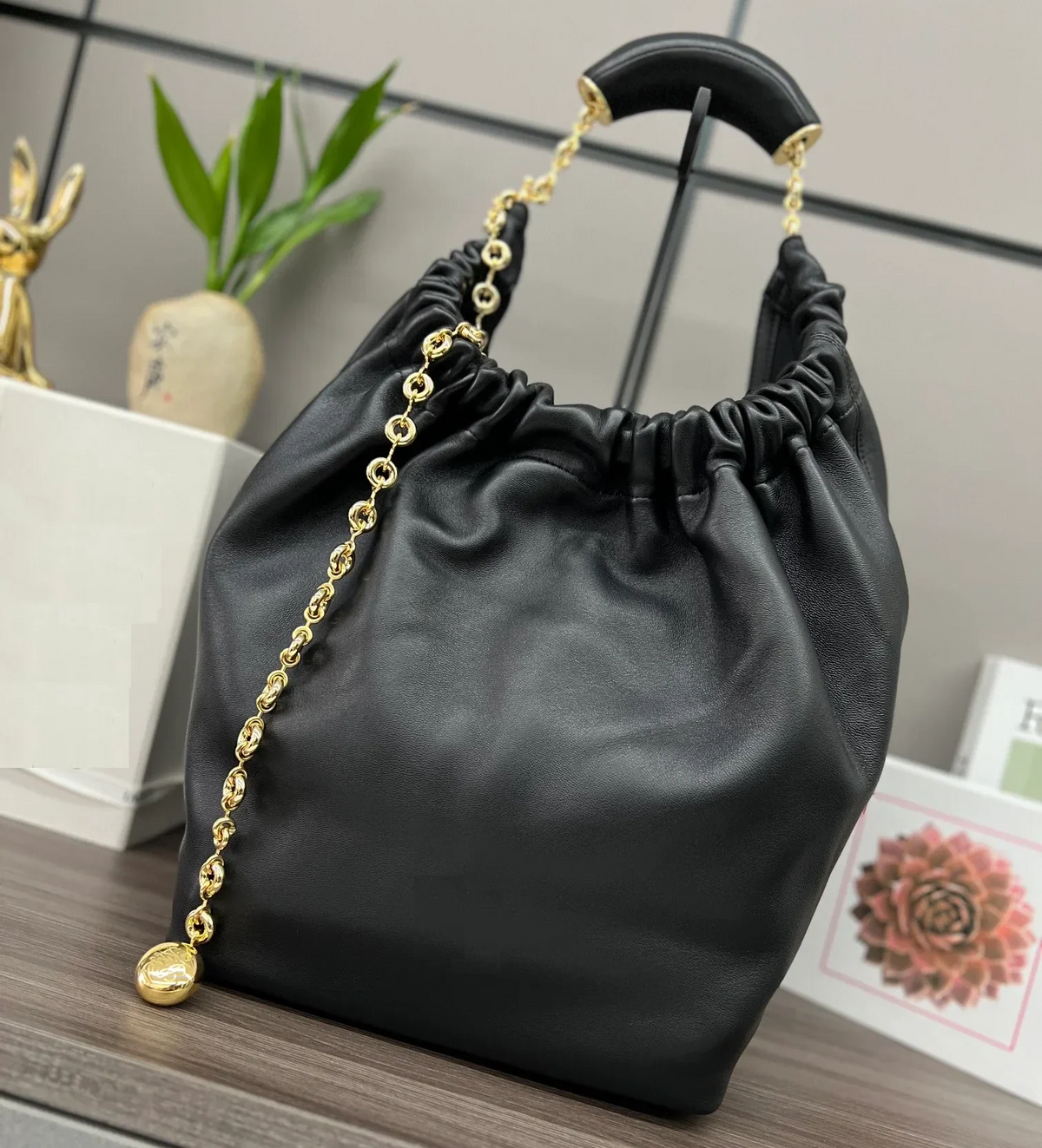 Medium Nappa Lambskin Squeeze Bag
