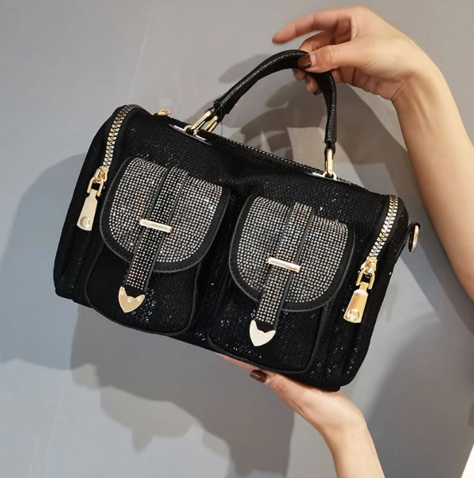 Shiefer Rhinestone-Embellished Bag