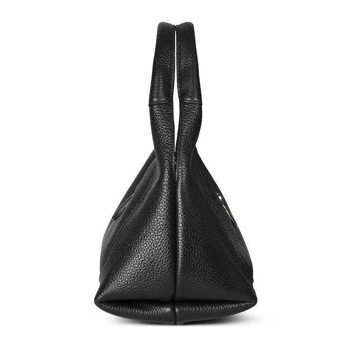 Midnight Sculpted Leather Bag