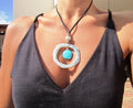 Boho Turquoise Statement Necklace