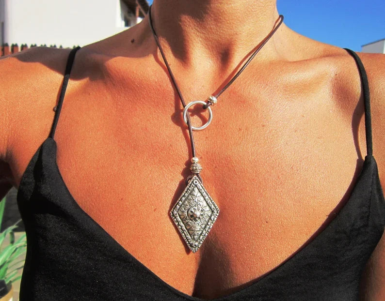 Boho Luxe Statement Pendant Necklace