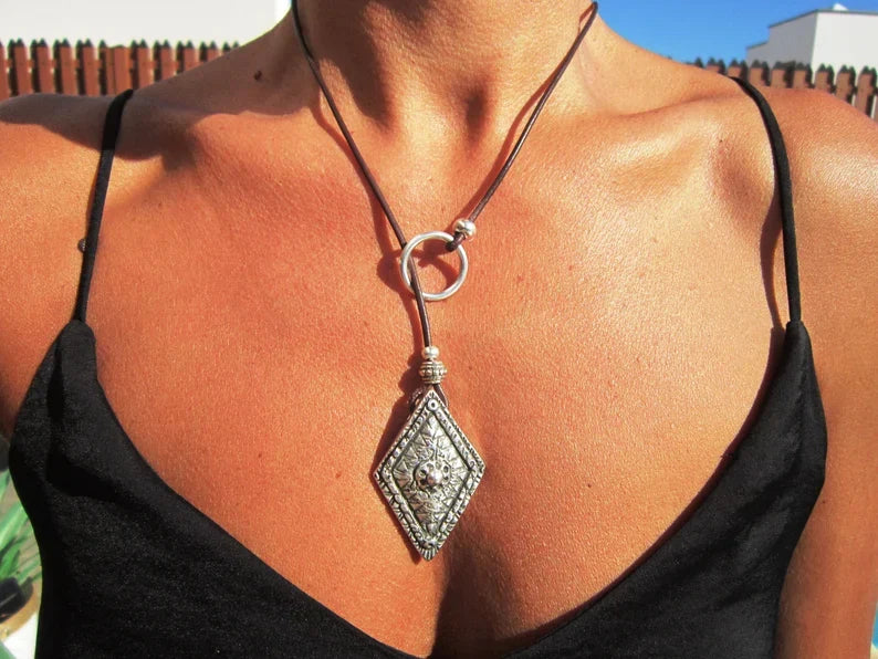 Boho Luxe Statement Pendant Necklace