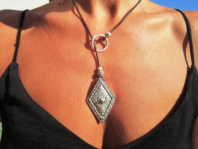Boho Luxe Statement Pendant Necklace