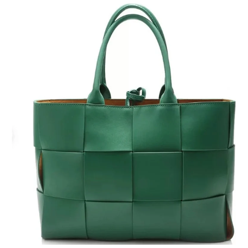 Handwoven Genuine Cowhide Leather Tote Bag