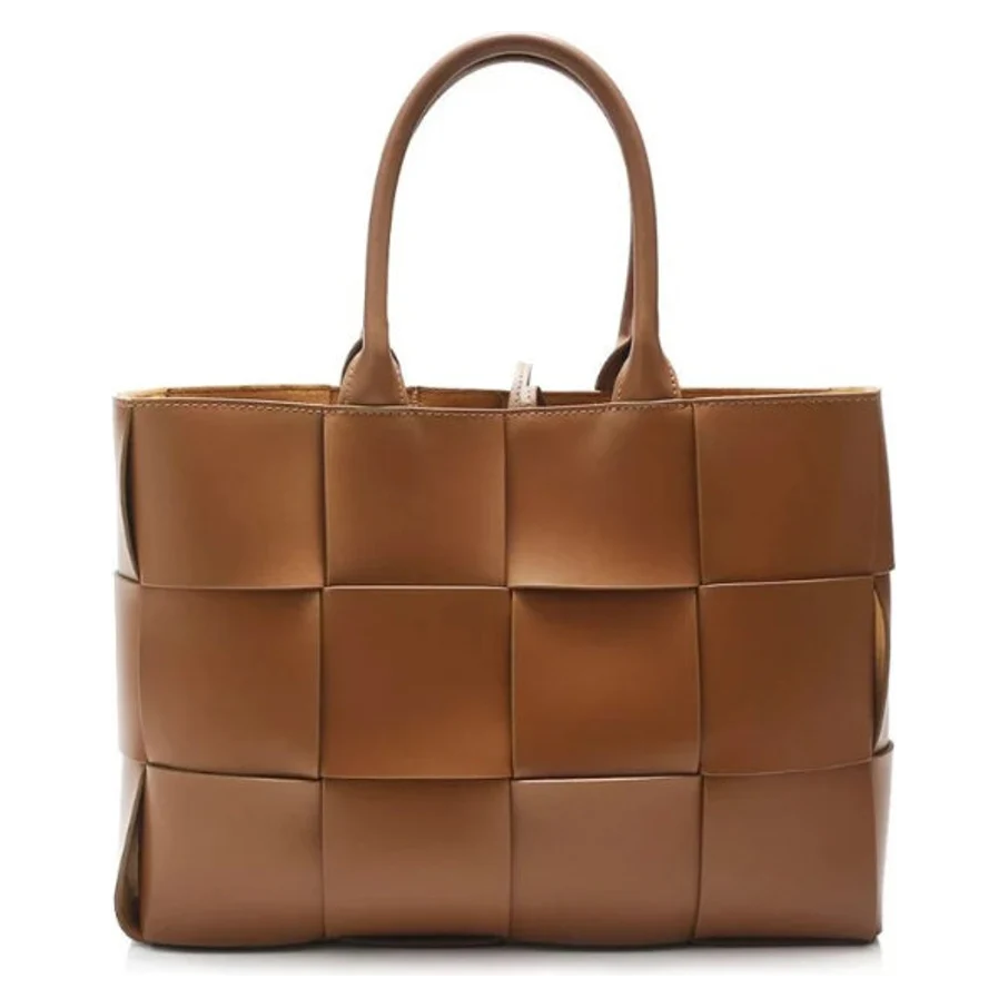 Handwoven Genuine Cowhide Leather Tote Bag