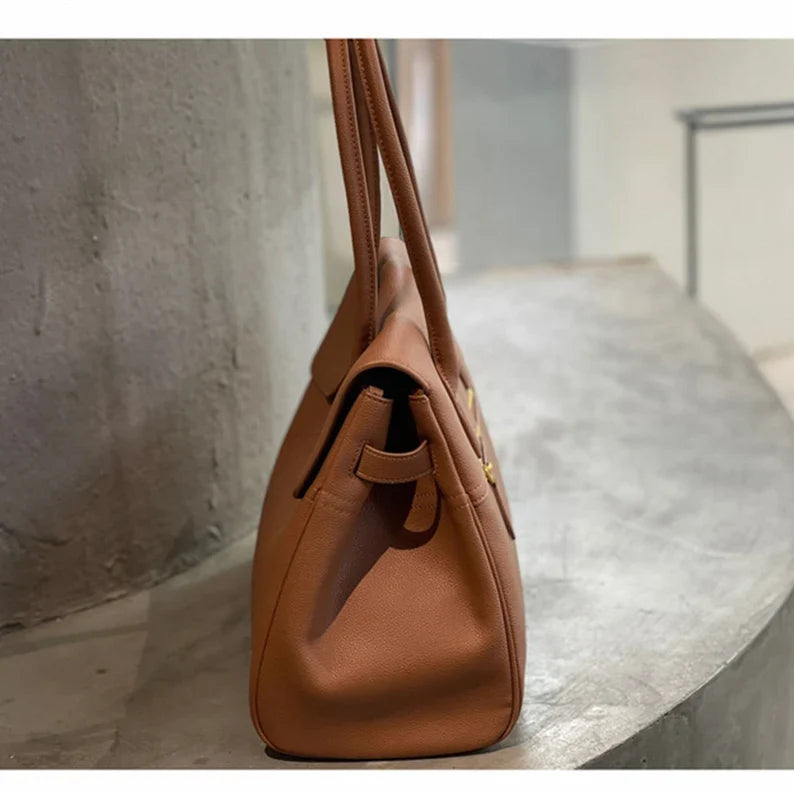 Premium Full-Grain Leather Tote Bag