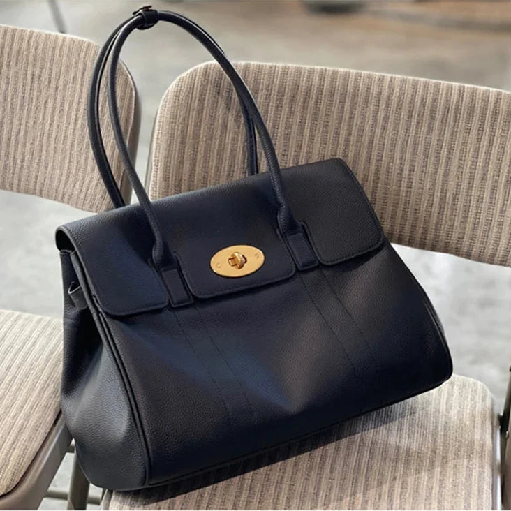Premium Full-Grain Leather Tote Bag