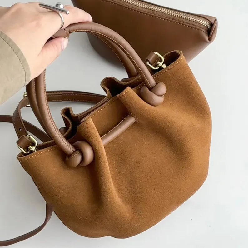 Mini Suede Cowhide Handbag