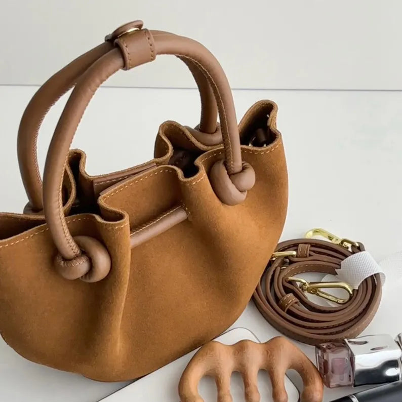 Mini Suede Cowhide Handbag