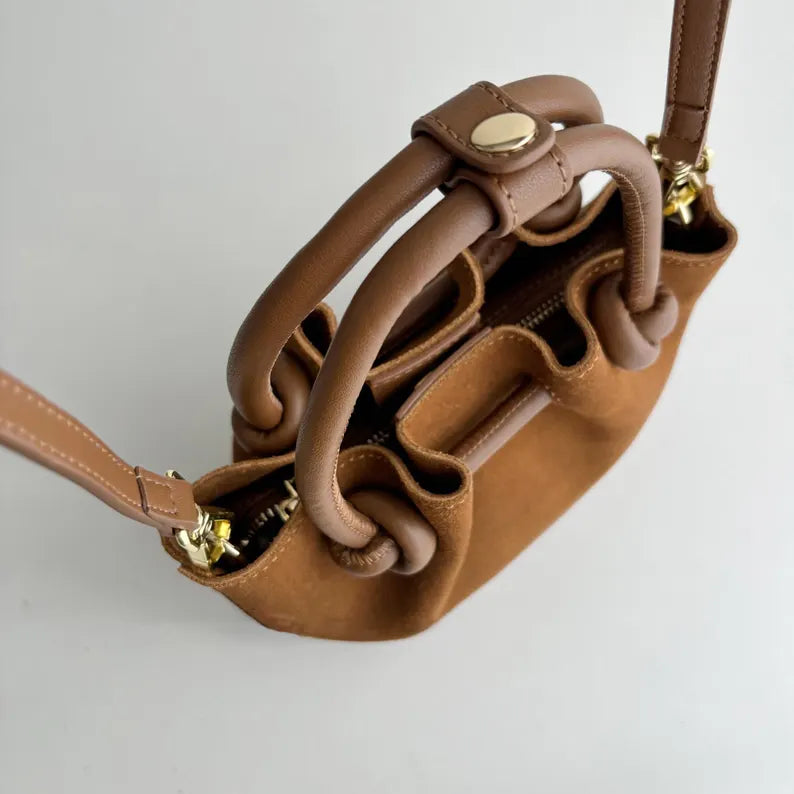 Mini Suede Cowhide Handbag