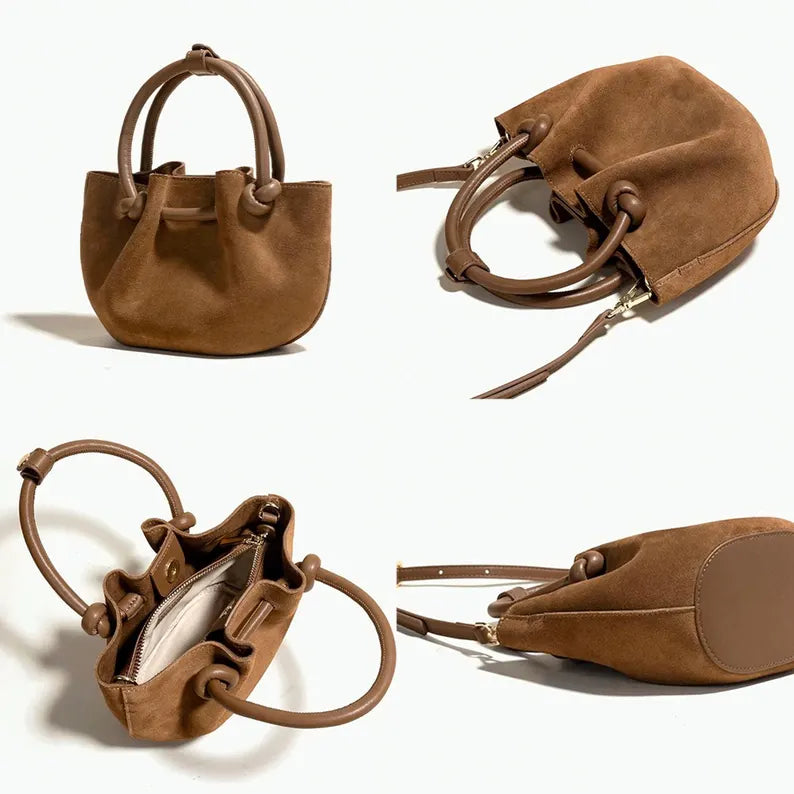 Mini Suede Cowhide Handbag