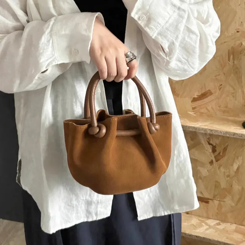 Mini Suede Cowhide Handbag