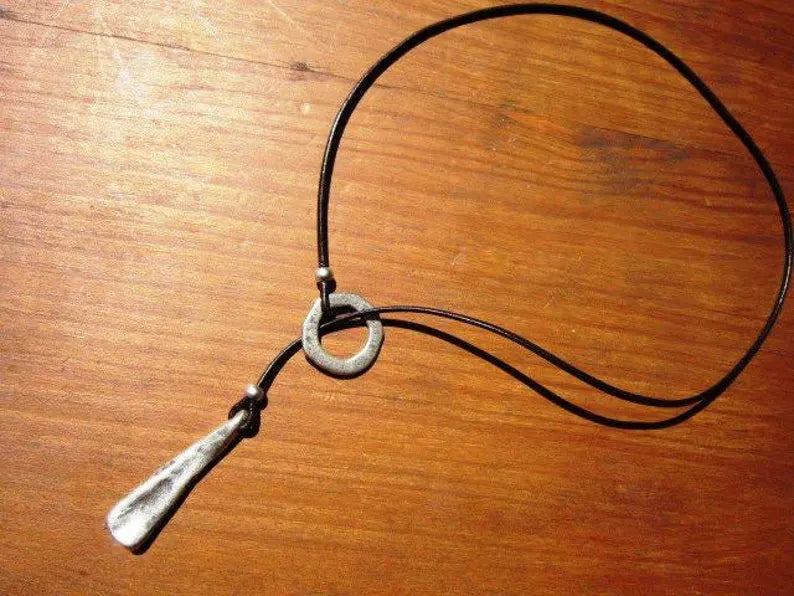 Luna Leather Pendant Necklace