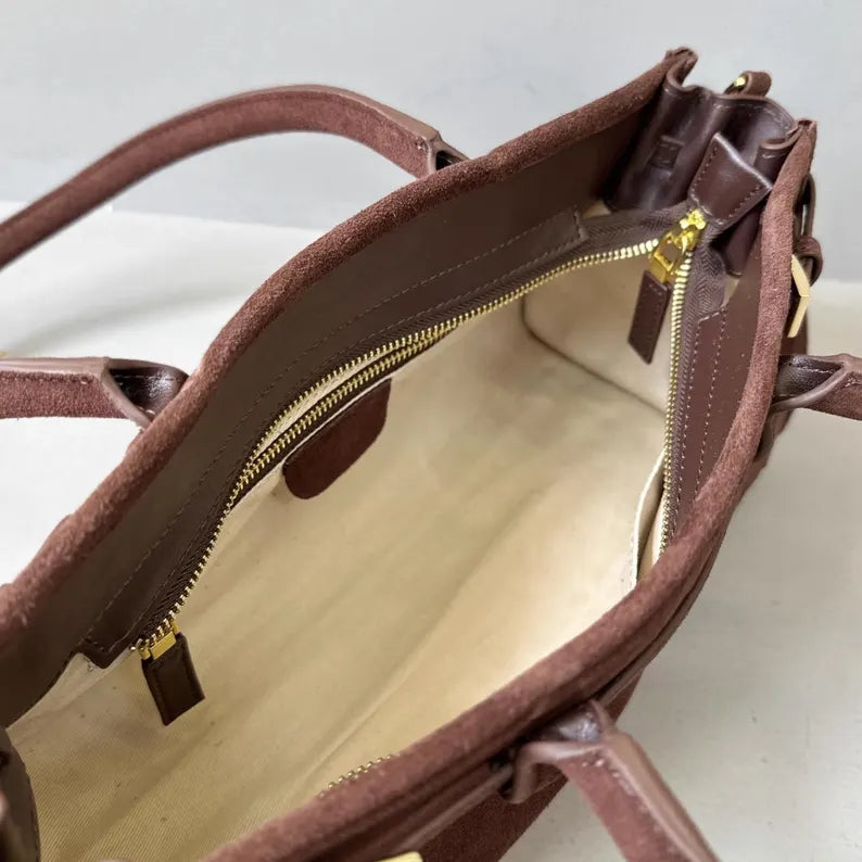 Luxury Suede Cowhide Bag