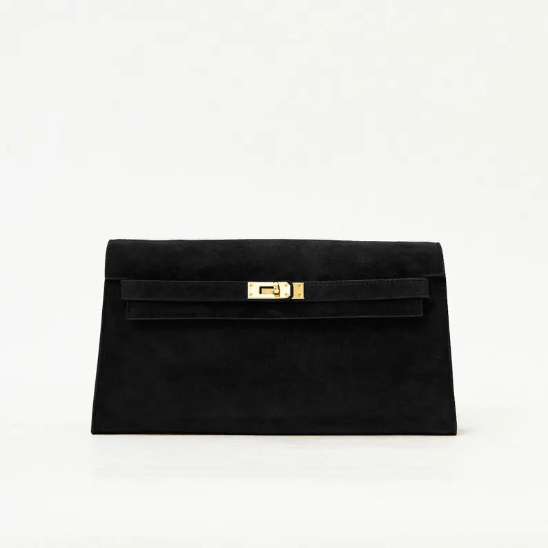 Classic Genuine Suede Shoulder Bag