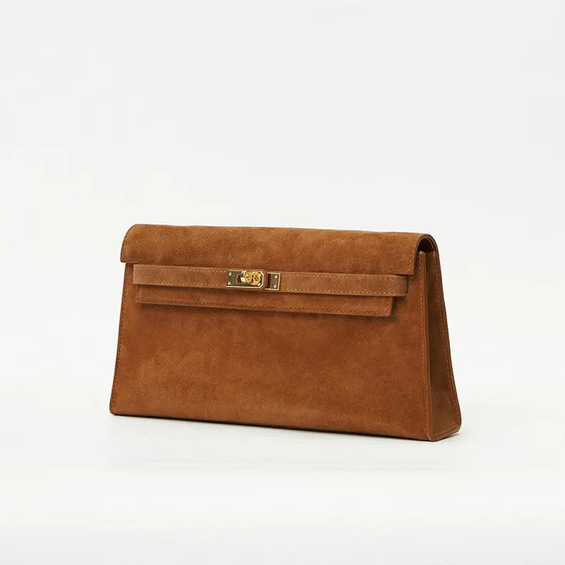 Classic Genuine Suede Shoulder Bag