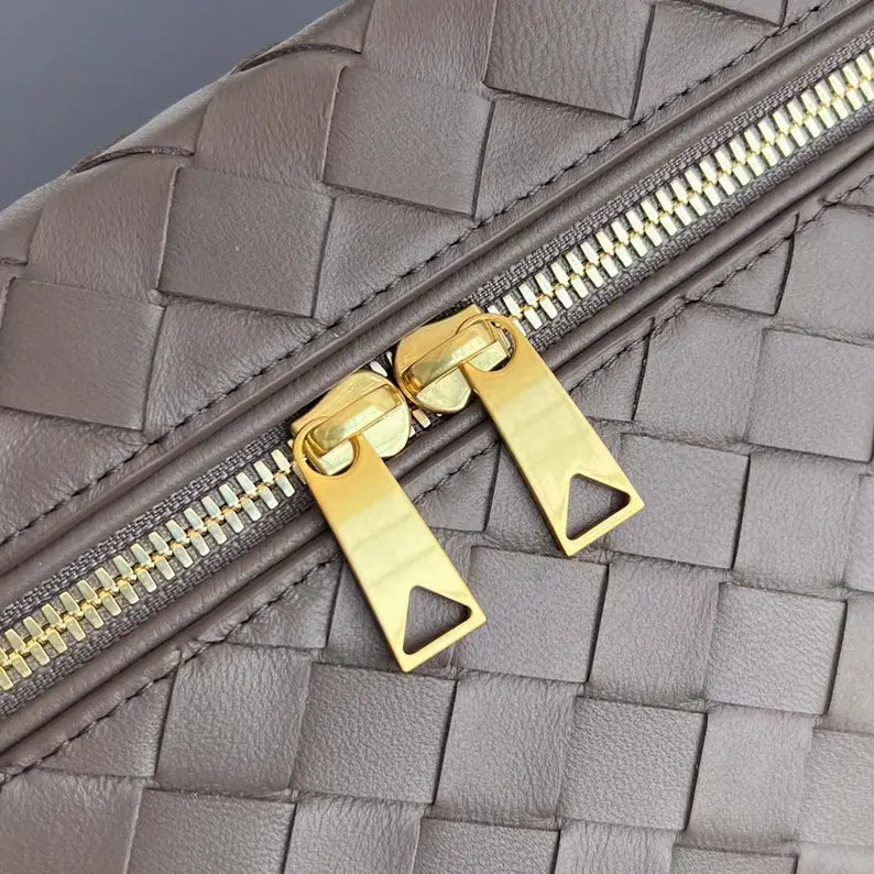 Elegant Woven Box Top-Handle Bag