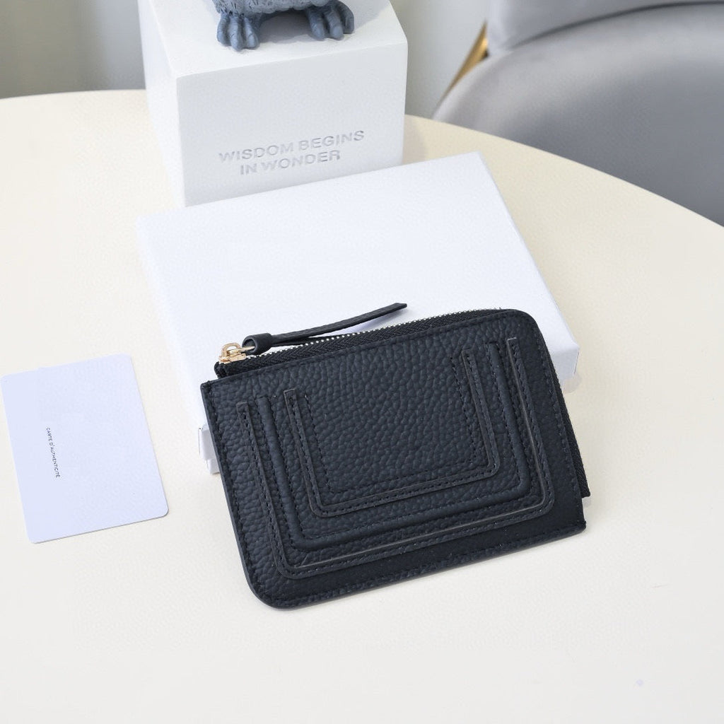Midnight Elegance Slim Compact Wallet
