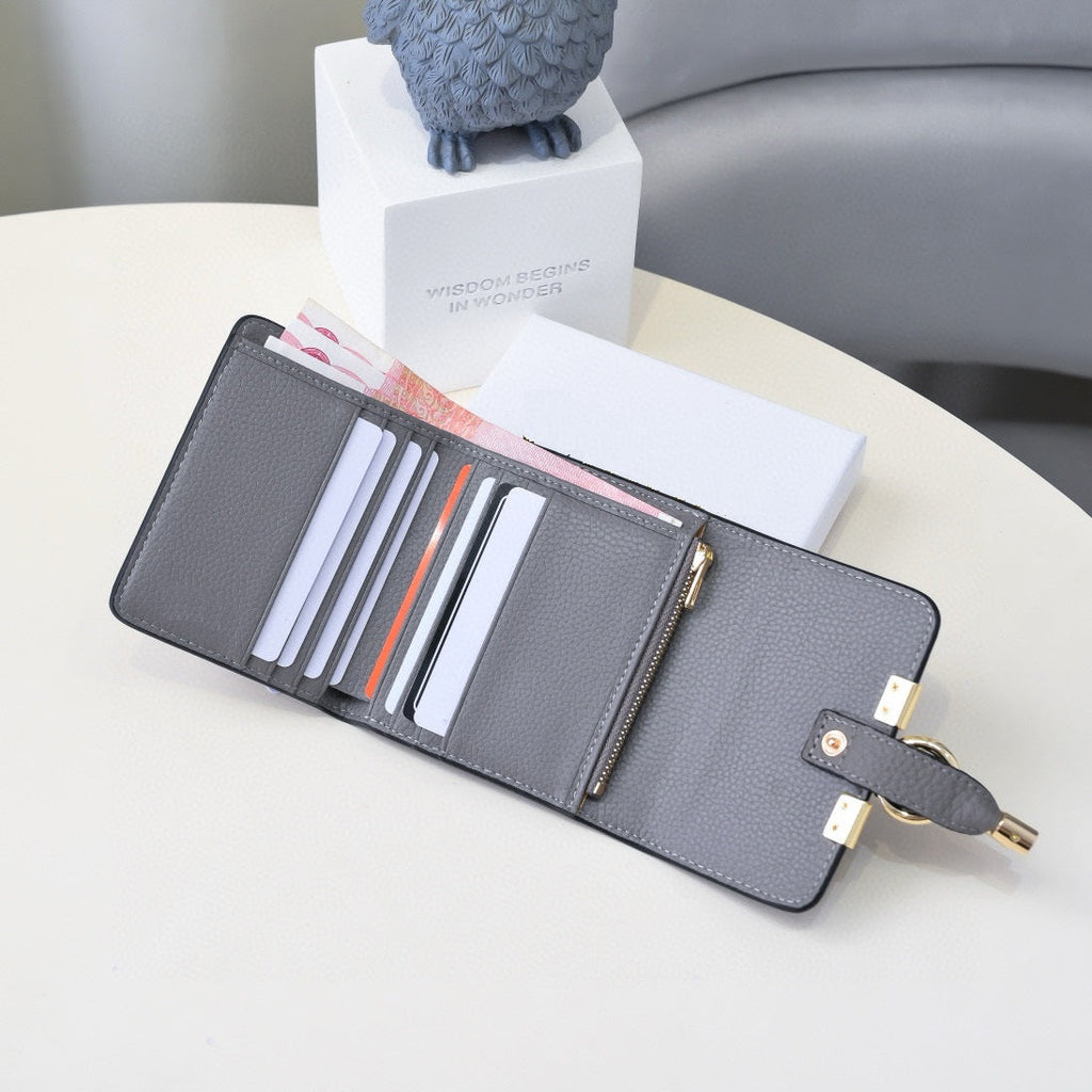 Midnight Elegance Slim Compact Wallet