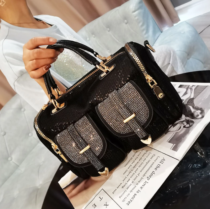 Shiefer Rhinestone-Embellished Bag