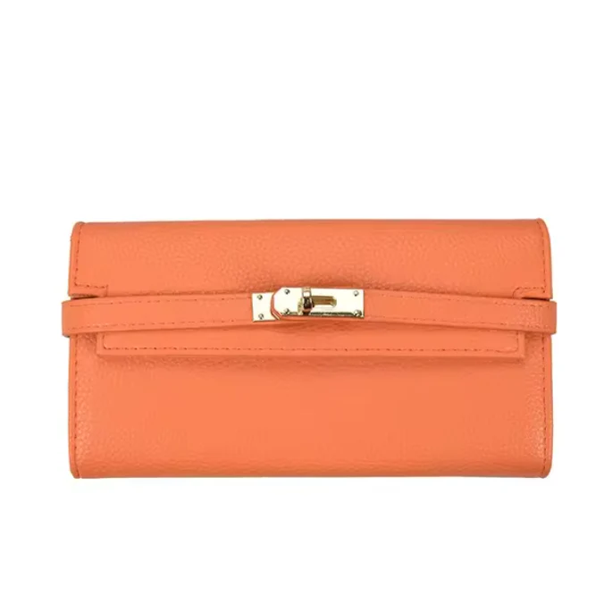 Elegant Leather Toggle Wallet
